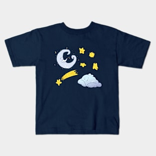 Nighttime starry night! Kids T-Shirt